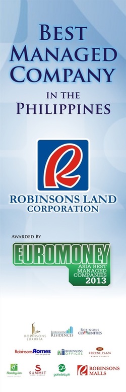 Robinsons Land Corporation - Best Managed Company in the Philippine by EuroMoney